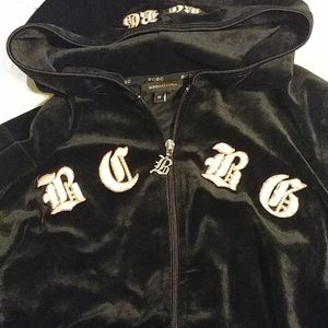 BCBG black velvety jacket